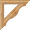 Ekena Millwork Funston Traditional Rough Sawn Bracket w/ Offset Brace, Western Red Cedar, 8"W x 46"D x 46"H BKT0806X46X46FST01RWR - alternate 2